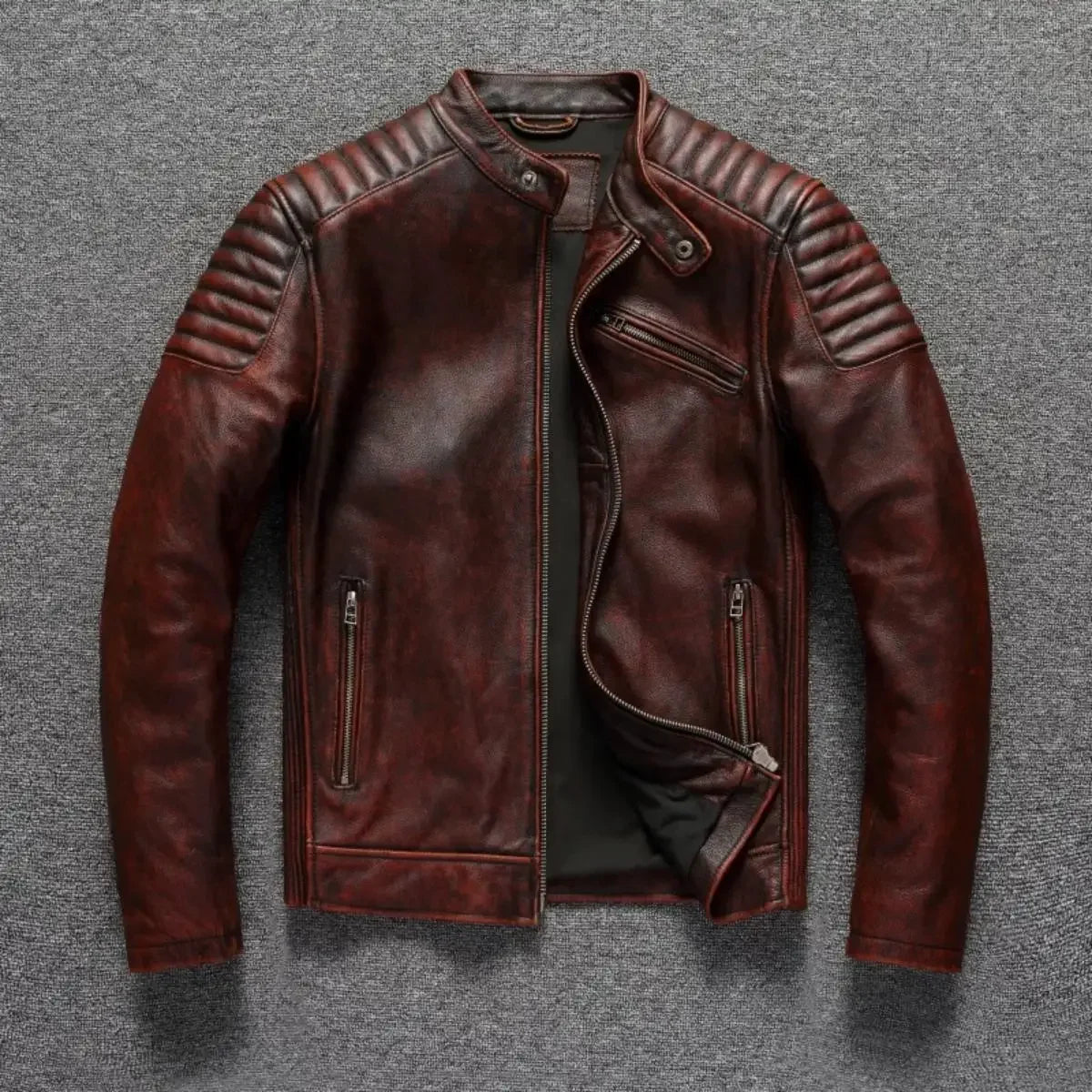 Retro Motorcycle Genuine Leather Jackets