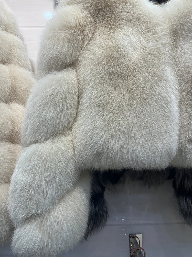 Spiral Sleeves Real Fur Coats