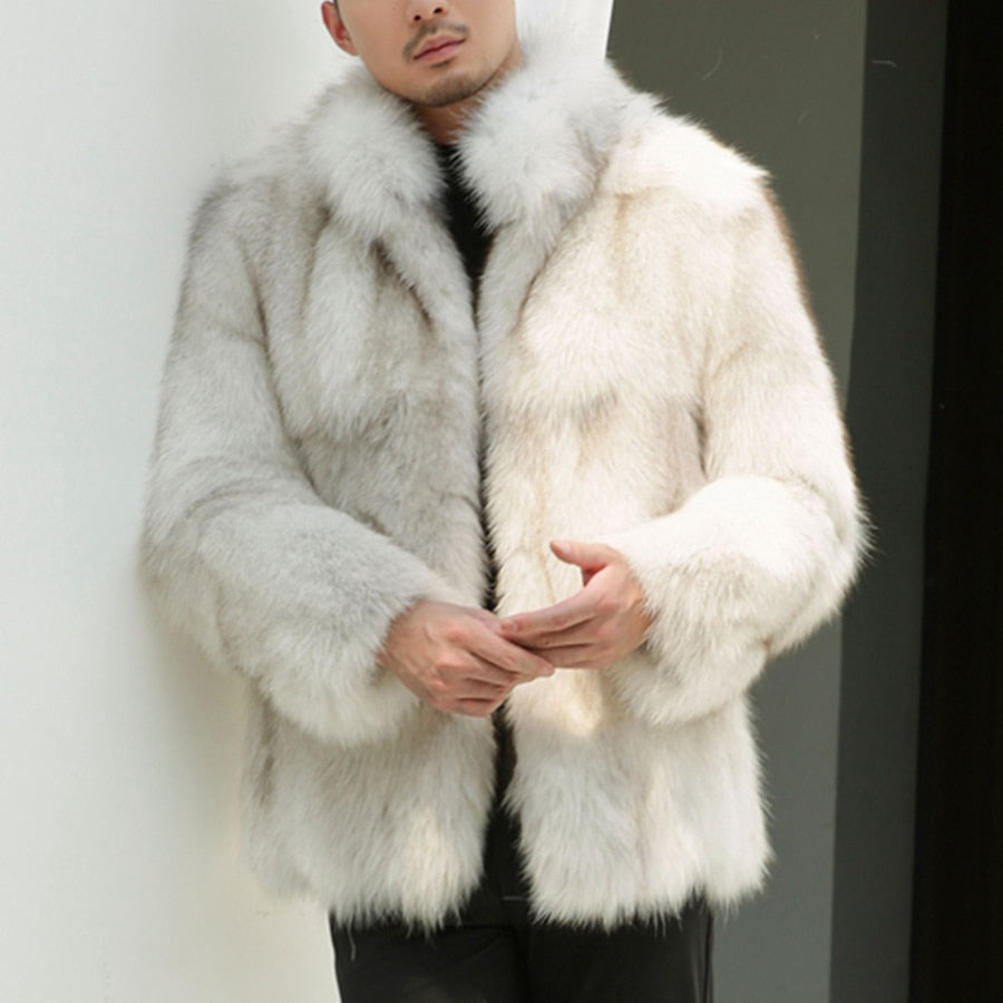 Real Fur Coats With Fur Stand Collar