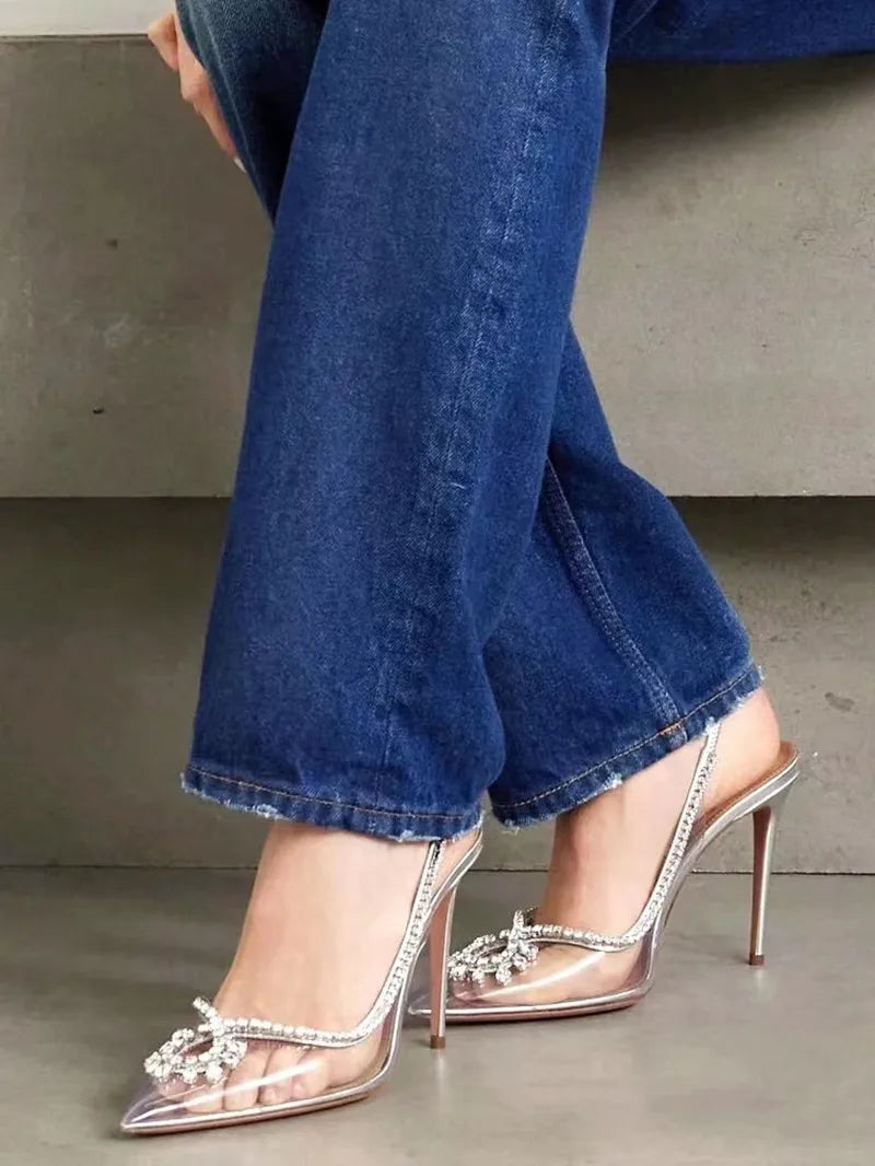 Crystal Transparent Thin High Heels