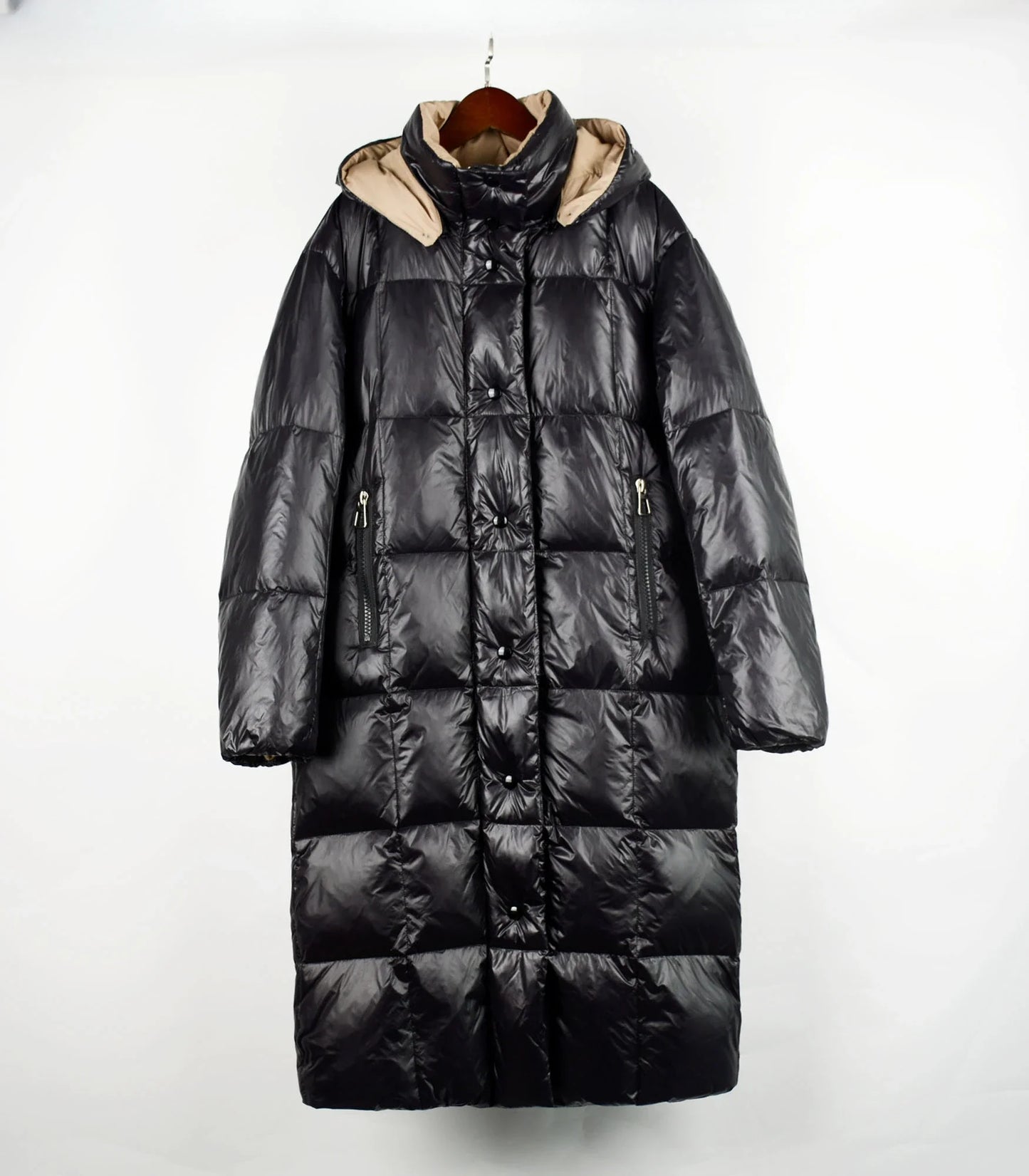 Waterproof X Long Duck Down Puffer Coats Real Fur Parka