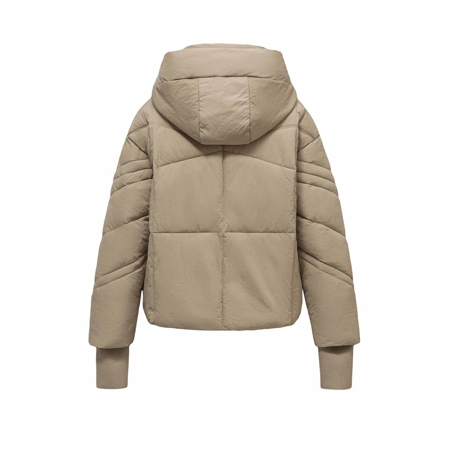 Large Pocket Hooded Short Puffer Jackets