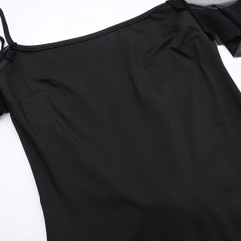 Off-shoulder Strap Backless Maxi Dresses