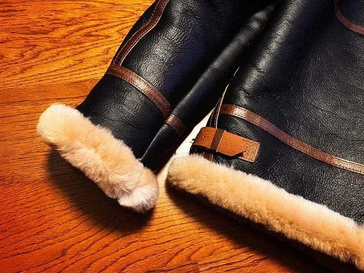 Classic Genuine Leather Air Force B3 Shearling Fur Coat