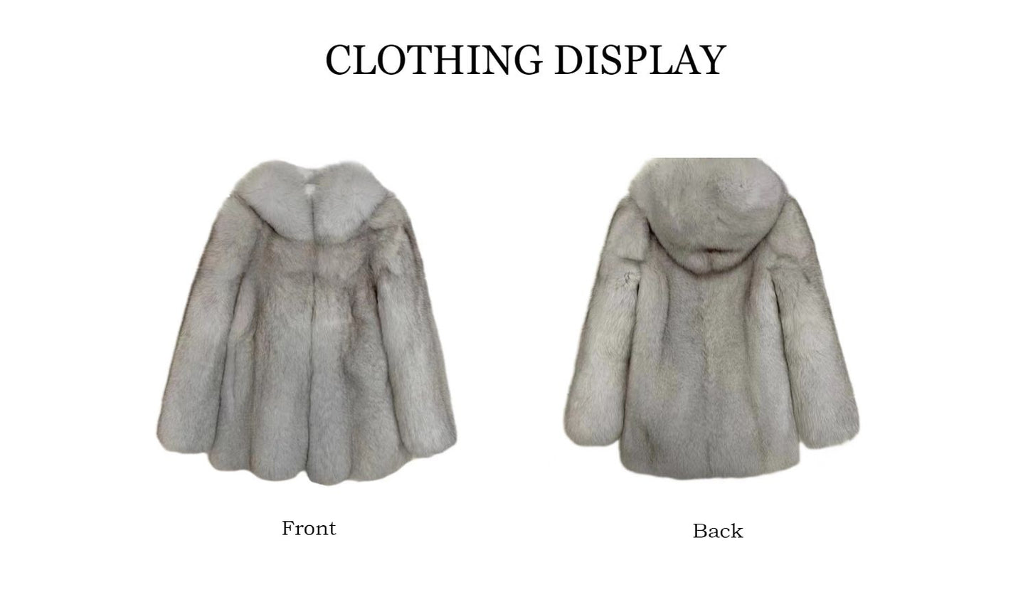 Real Fur Hooded Full Pelt Coats