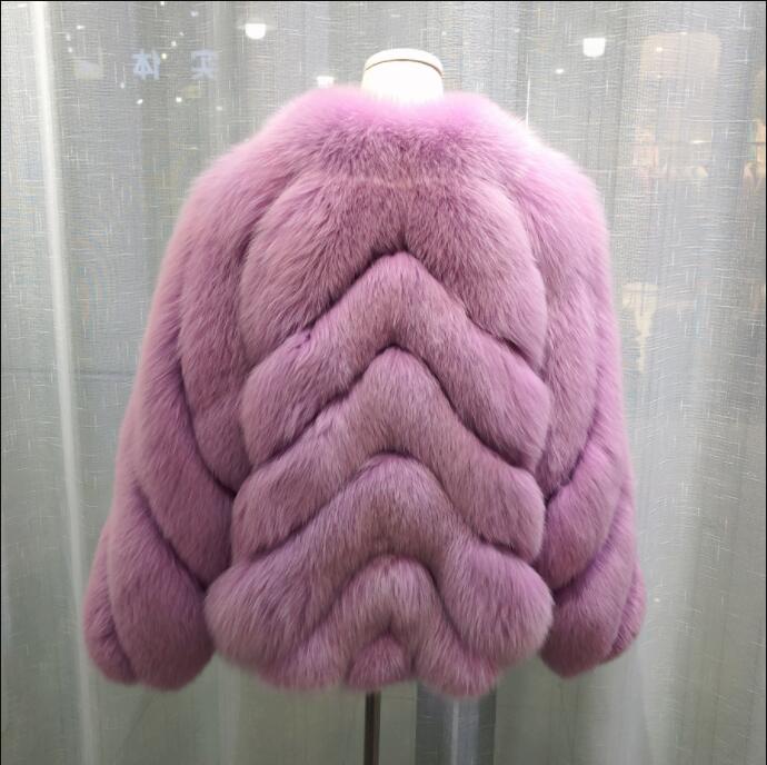 Luxury Pattern Real Fur Coats