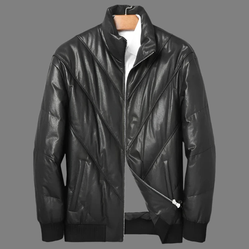 Genuine Leather Goose Down Jackets