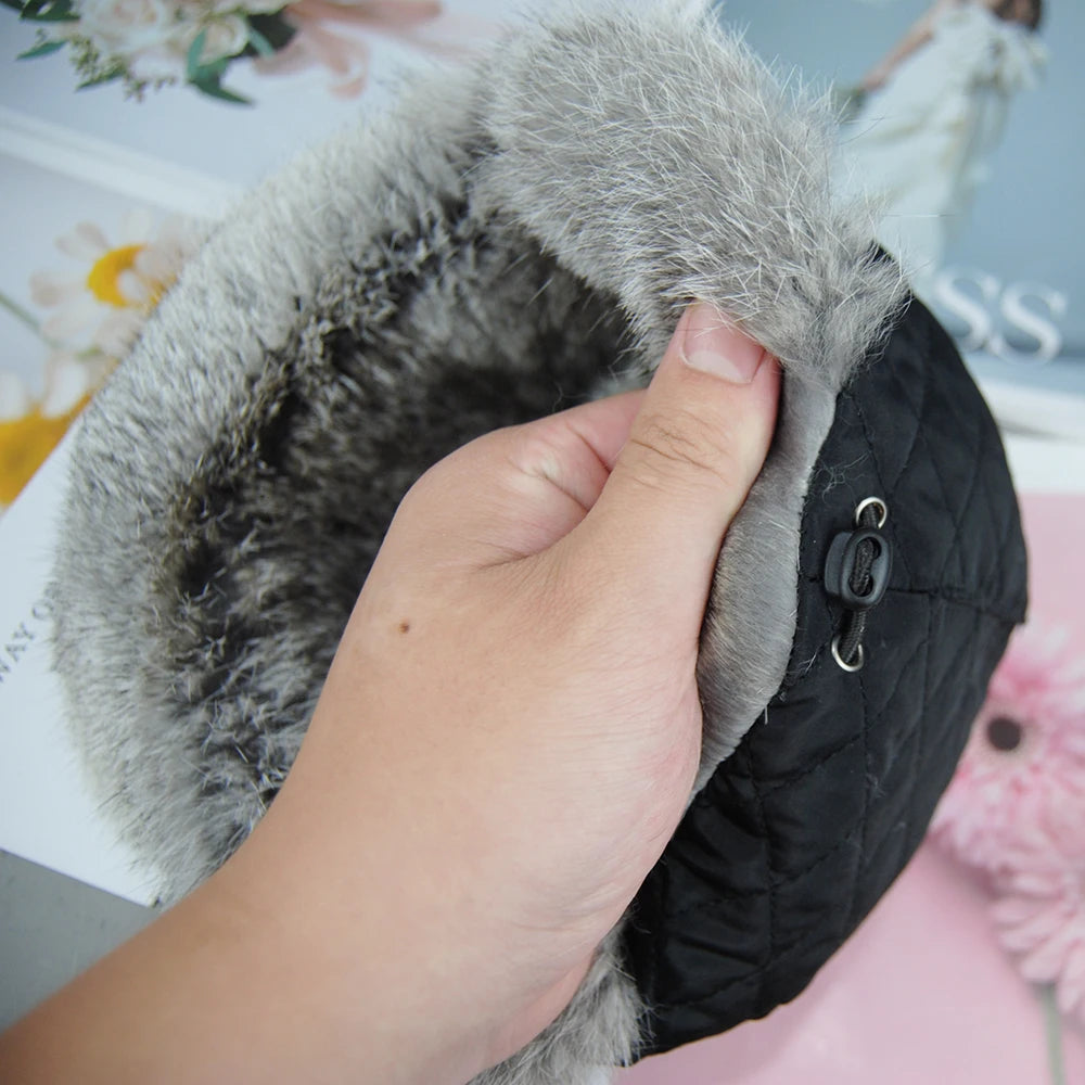 Luxury Real Fur Hat Cat Ears