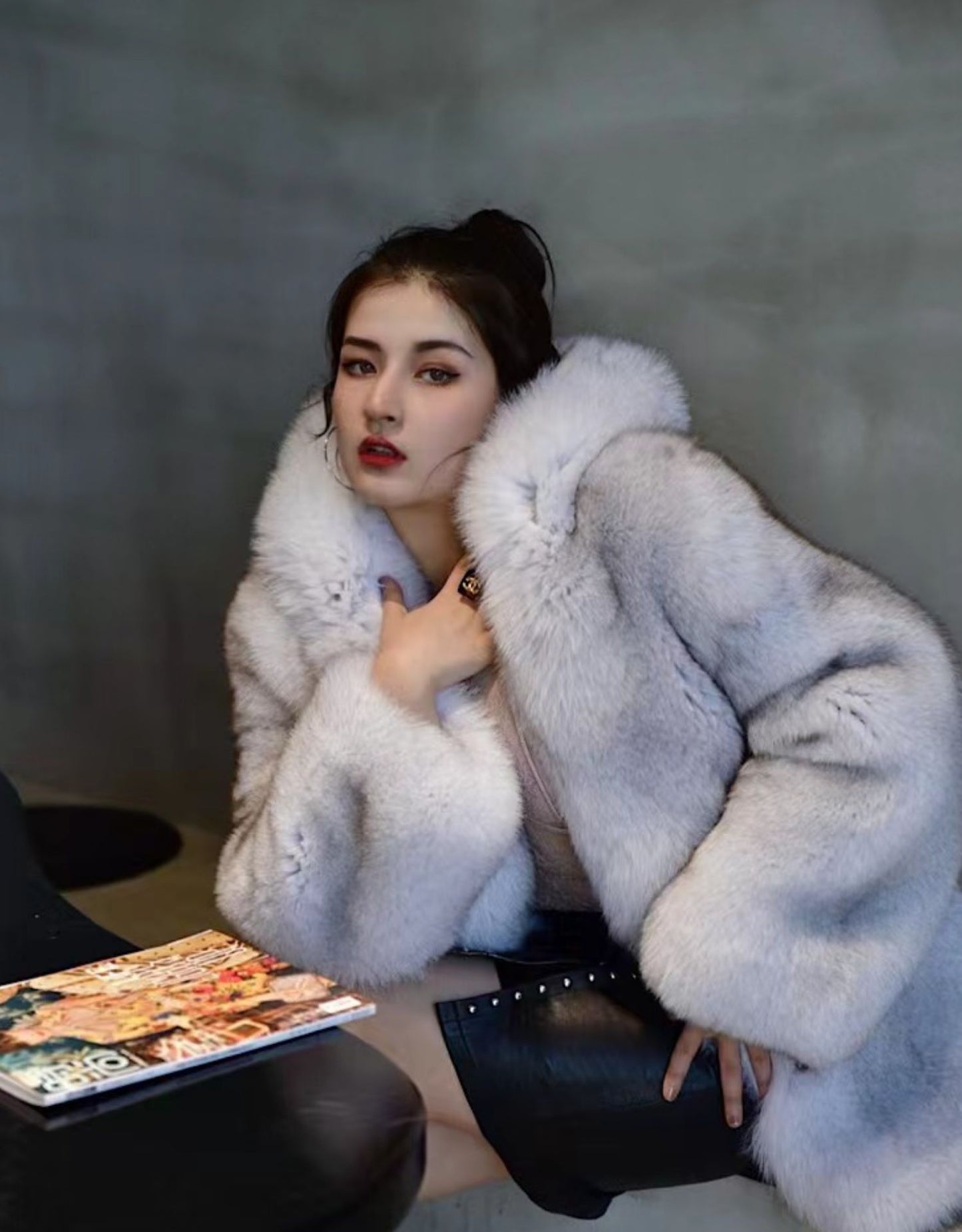 Real Fur Hooded Full Pelt Coats