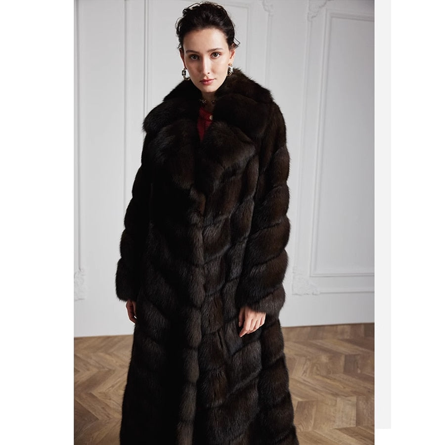 Luxury X-Long Real Fur Coat