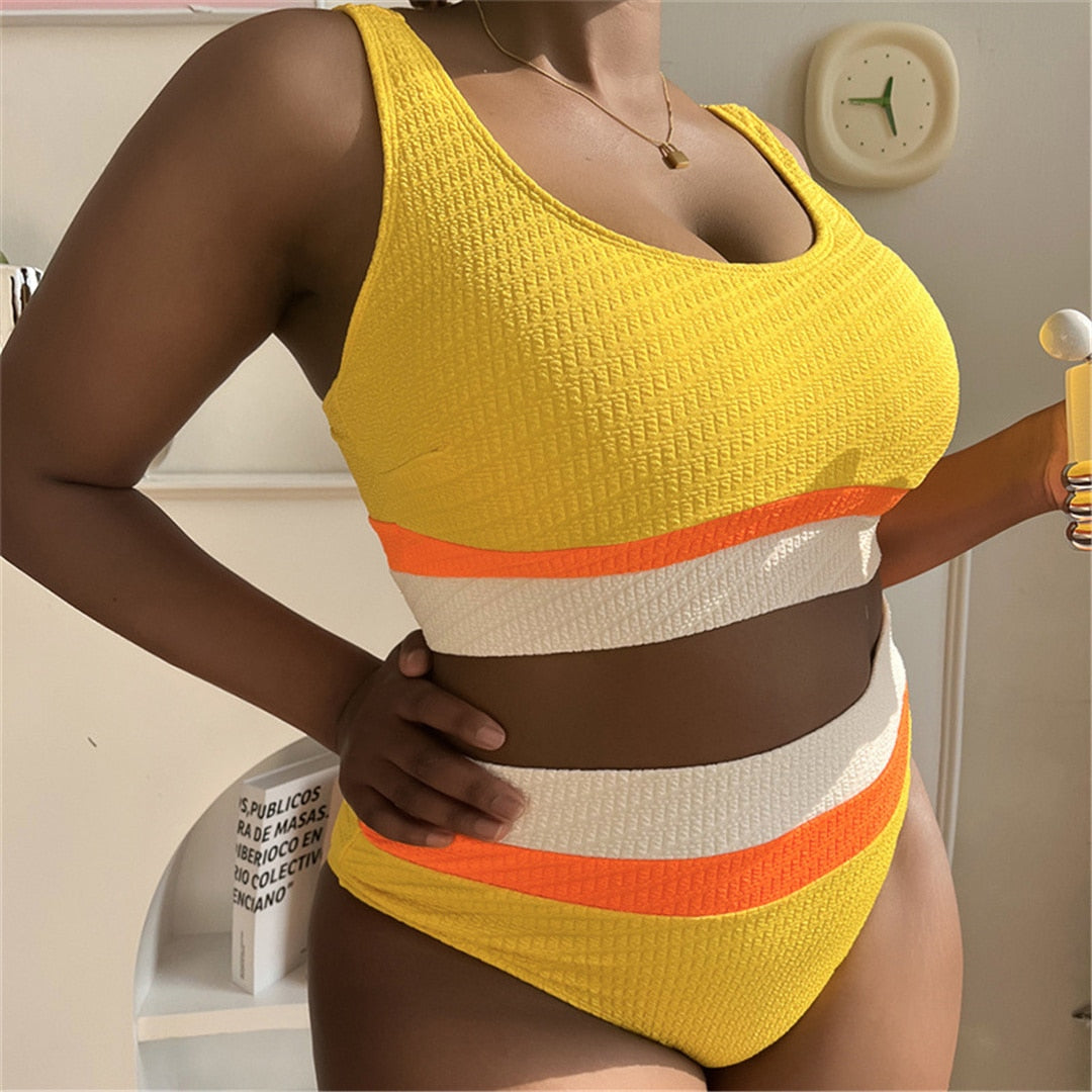 Splicing Bikini Sets Plus Size