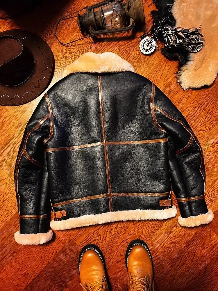 Classic Genuine Leather Air Force B3 Shearling Fur Coat