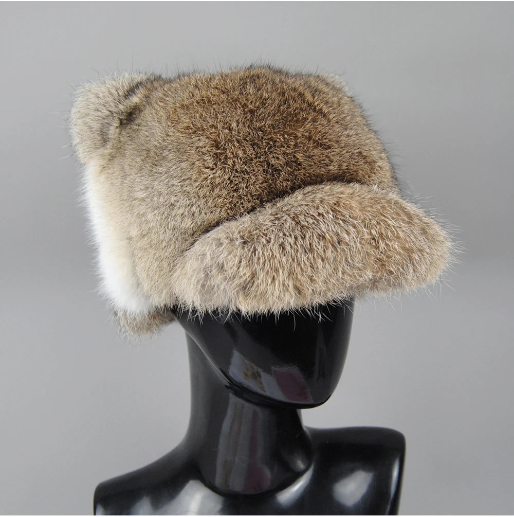 Luxury Real Fur Hat Cat Ears