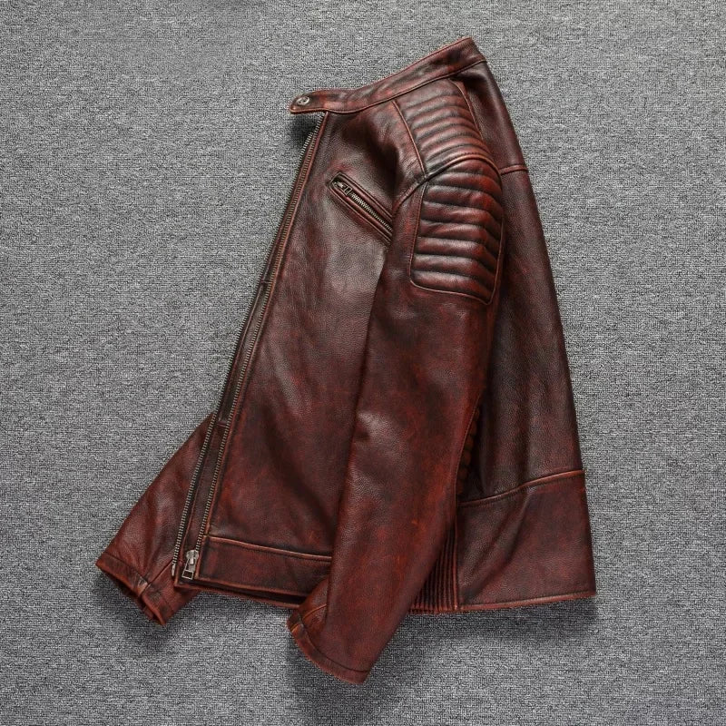 Retro Motorcycle Genuine Leather Jackets