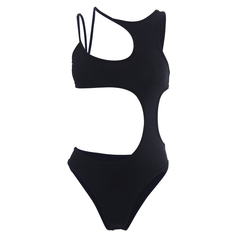 Black Double Hollow One Piece