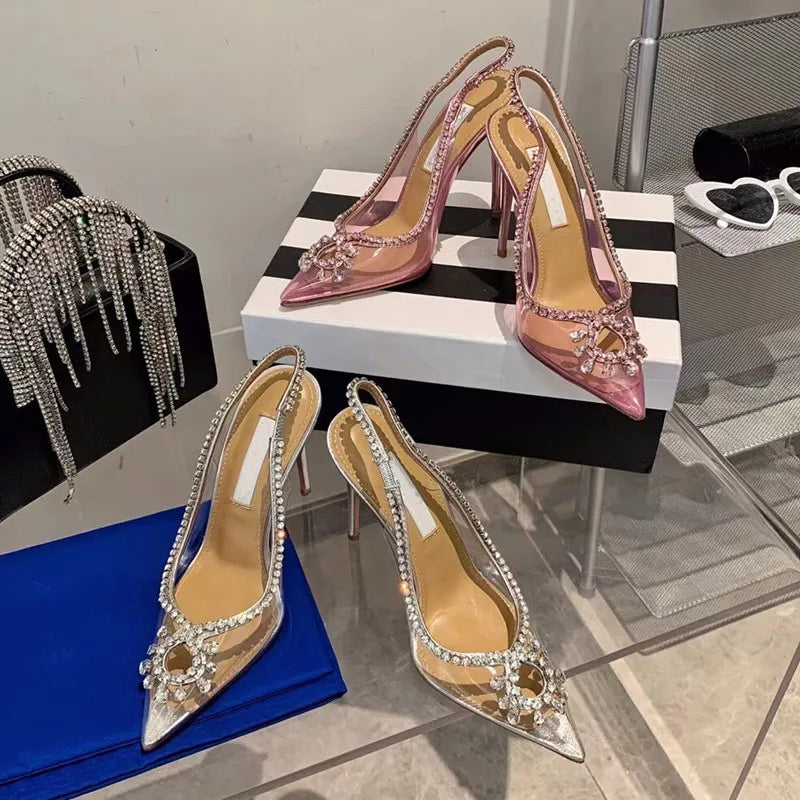 Crystal Transparent Thin High Heels