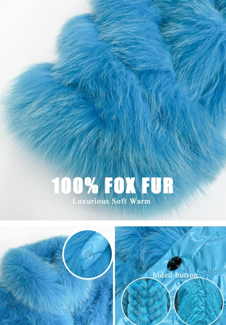 Reversible Long Real Fur Vests