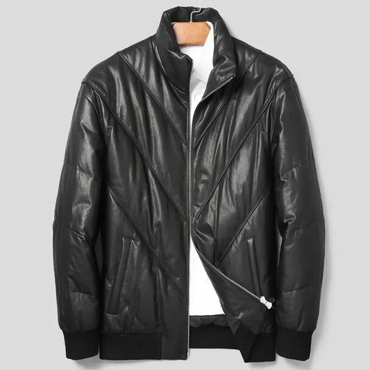 Genuine Leather Goose Down Jackets