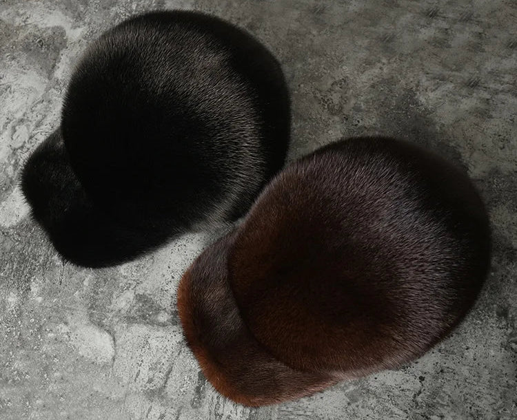 Real Whole Mink Fur Hats