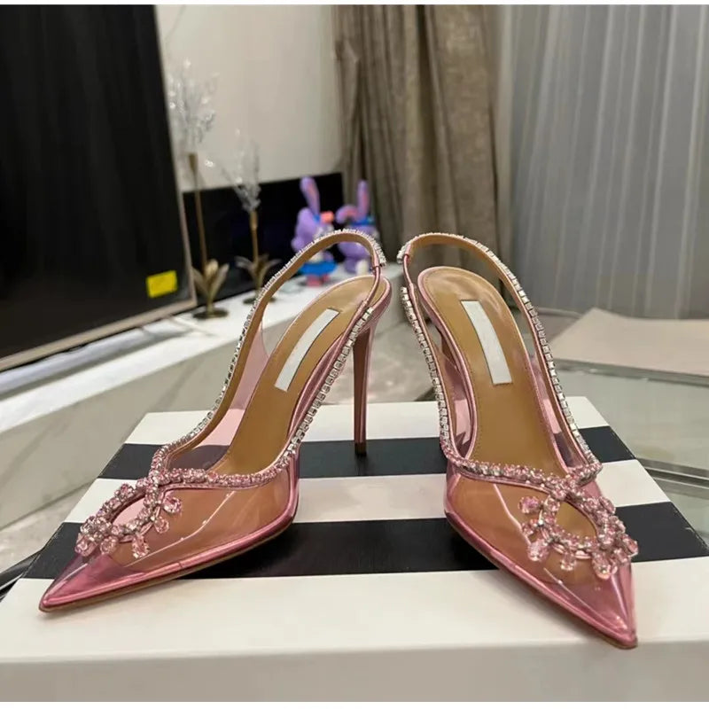 Crystal Transparent Thin High Heels