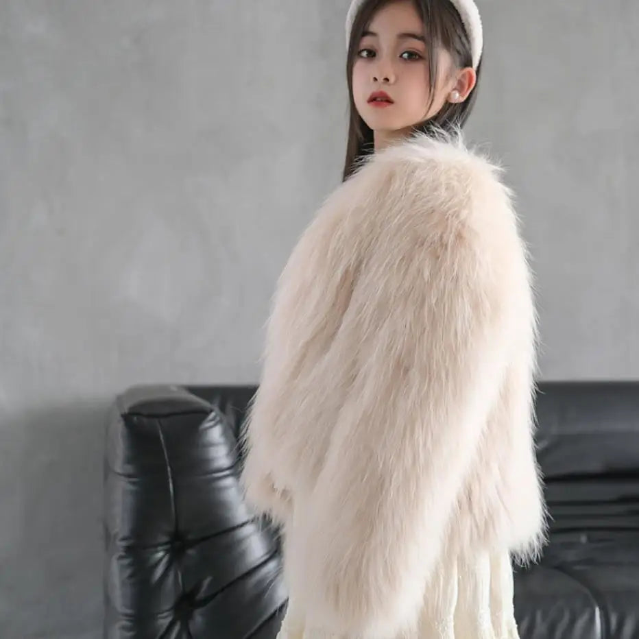 Fluffy Knitted Real Fur Coats