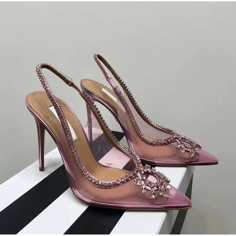 Crystal Transparent Thin High Heels