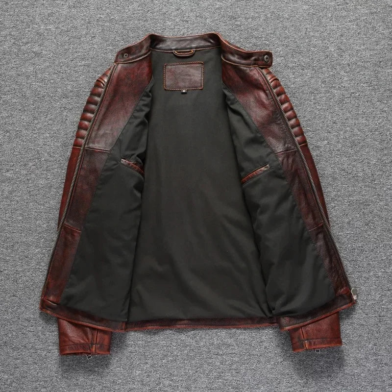 Retro Motorcycle Genuine Leather Jackets