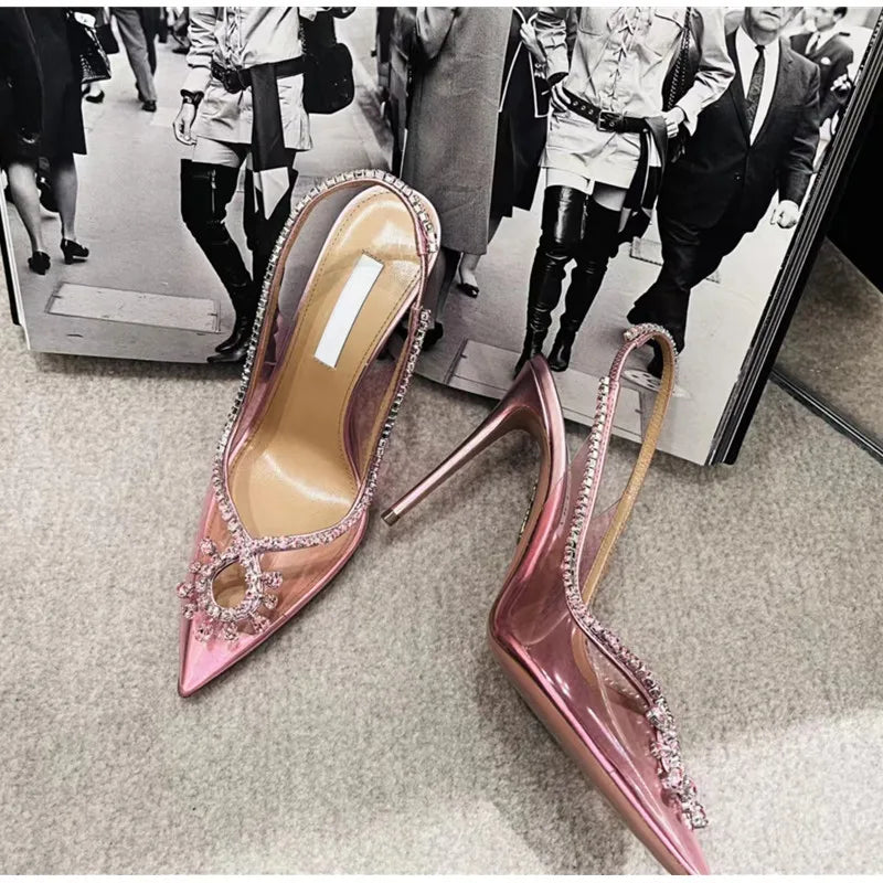 Crystal Transparent Thin High Heels