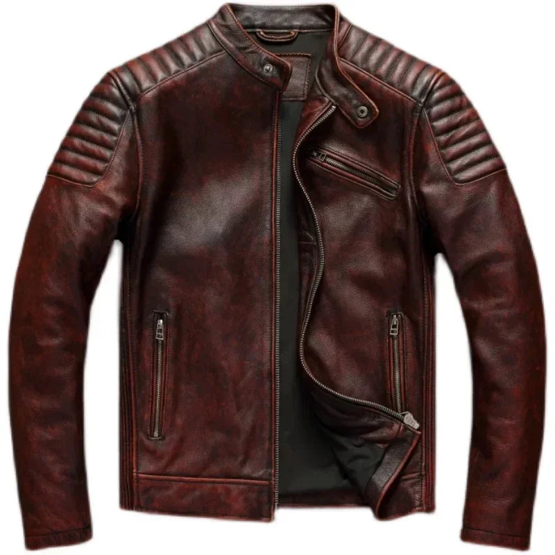 Retro Motorcycle Genuine Leather Jackets