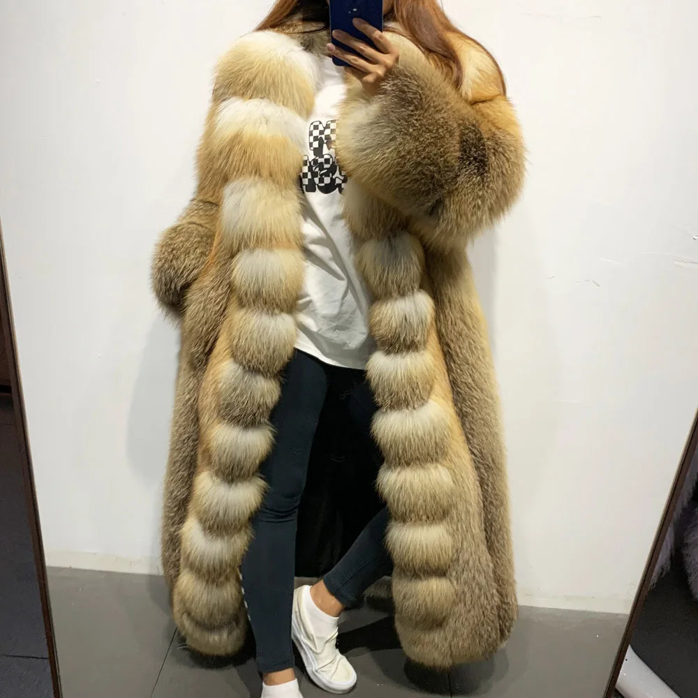 Russian fox 2025 fur coat