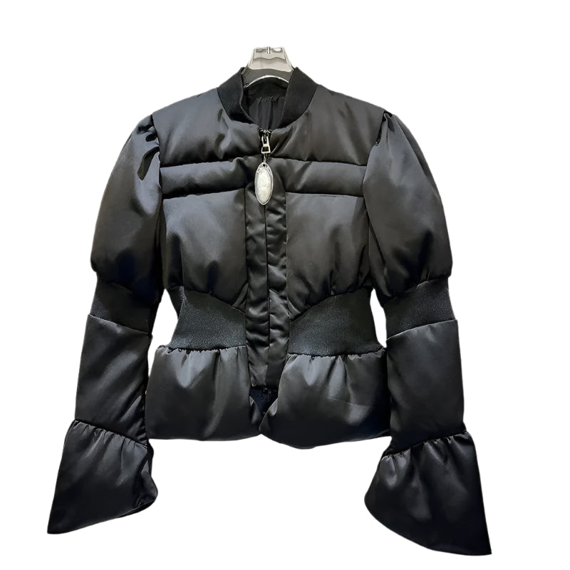 Threaded Waist Flare Cuff Jackets