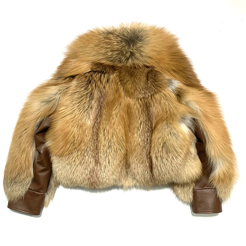 Genuine Leather Real Fur Bombers