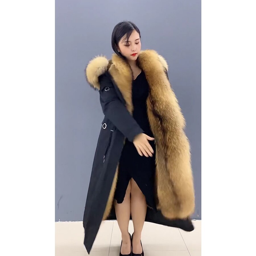 Real Fur Liner Real Fur Parkas X-Long Coats