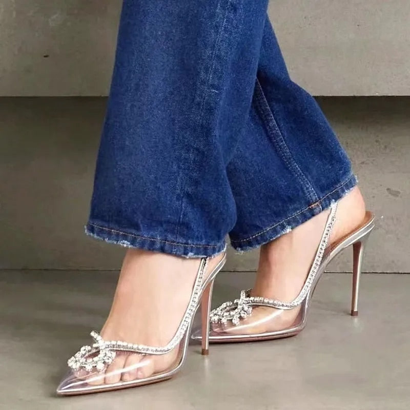 Crystal Transparent Thin High Heels