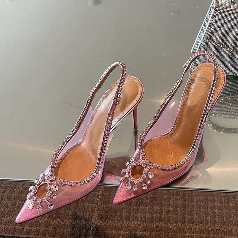 Crystal Transparent Thin High Heels