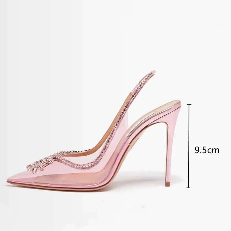 Crystal Transparent Thin High Heels