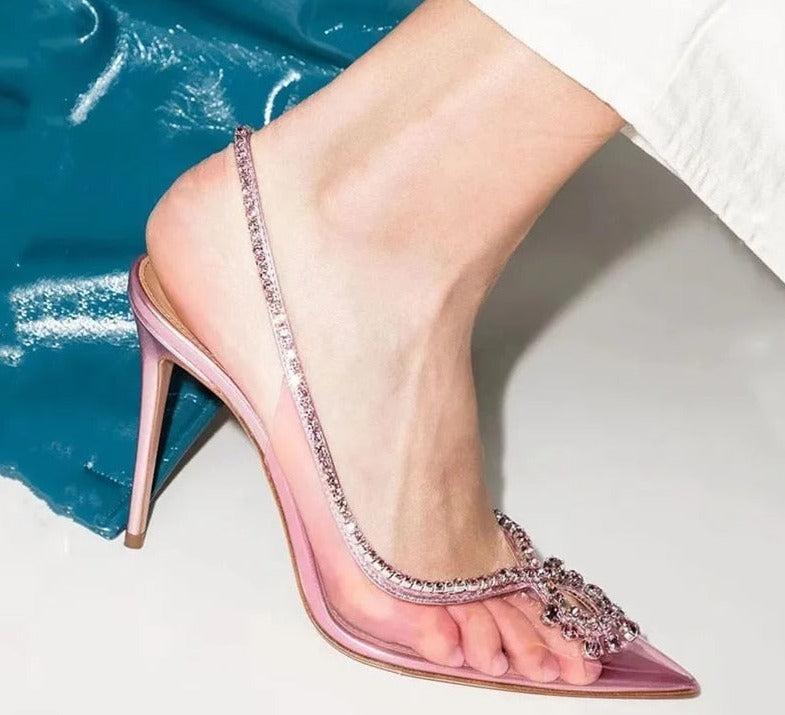 Crystal Transparent Thin High Heels