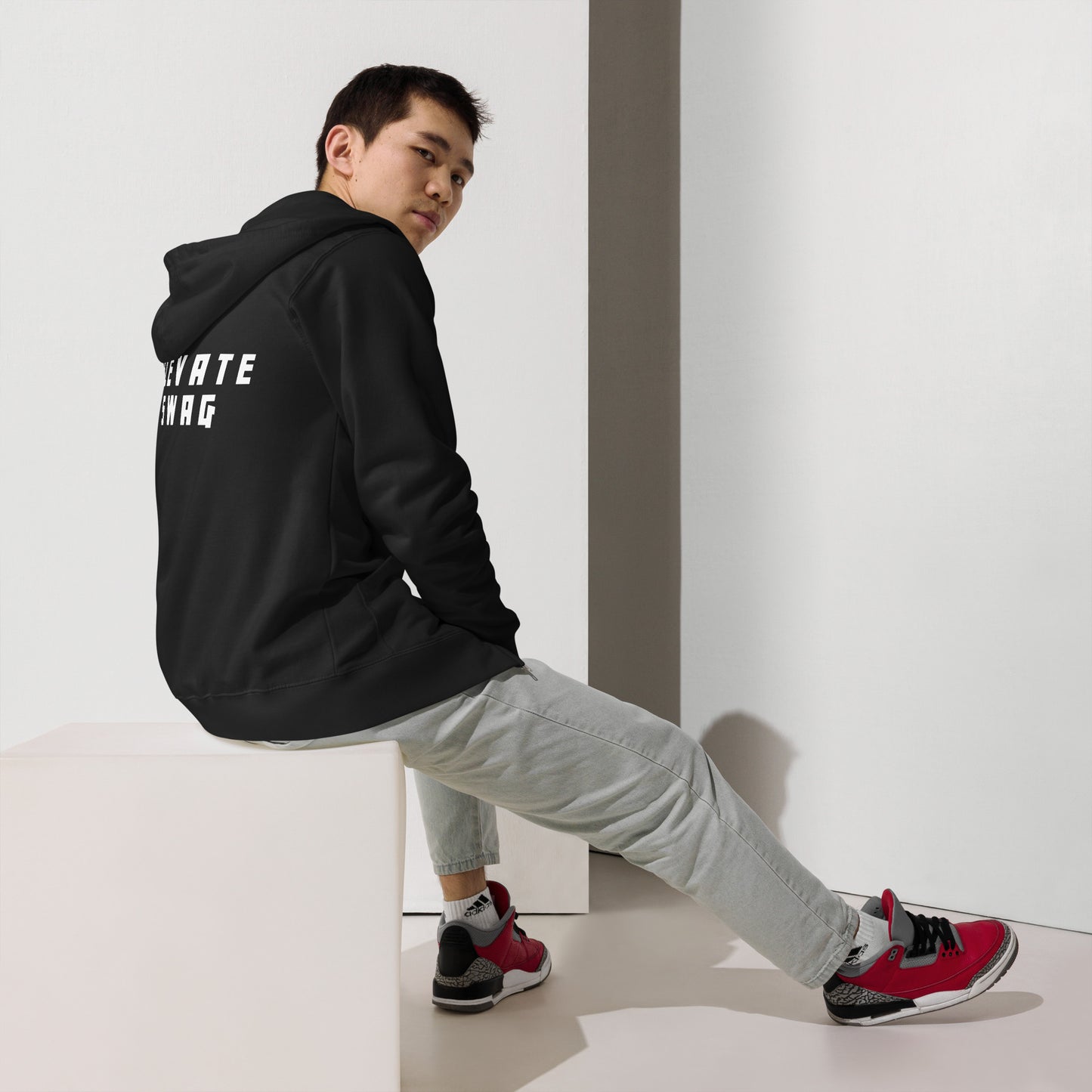 Elevate Swag Unisex Fleece Zip Up Hoodie