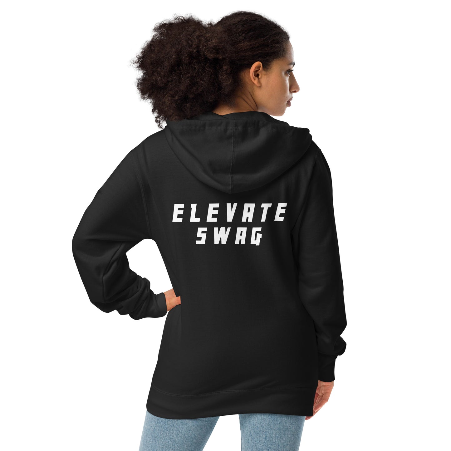 Elevate Swag Unisex Fleece Zip Up Hoodie