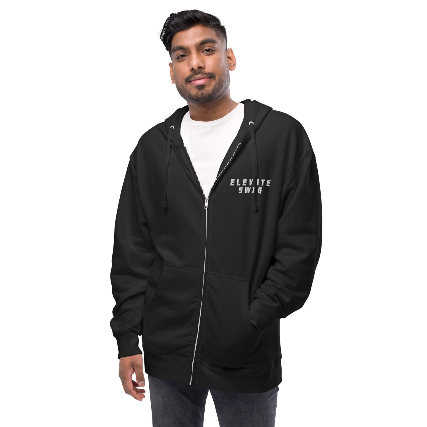 Elevate Swag Unisex Fleece Zip Up Hoodie