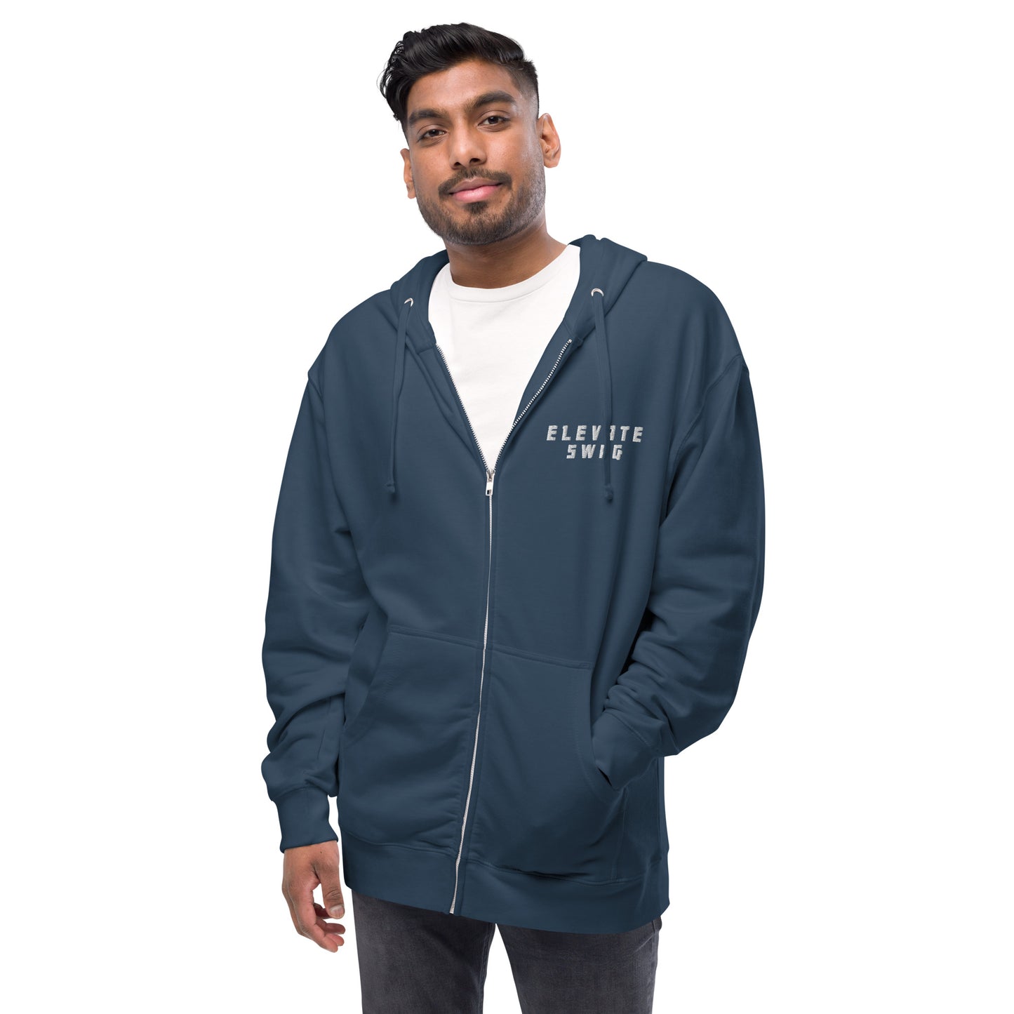 Elevate Swag Unisex Fleece Zip Up Hoodie