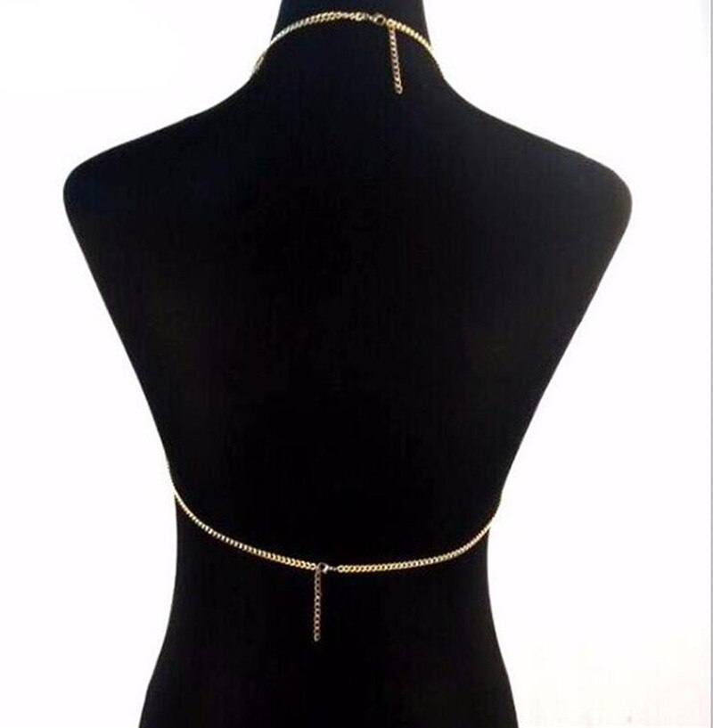 10057 Free Shipping Fashion Women Tassel Full Body Chain Necklace Jewelry  Harness Body Chains Jewellery Clothing Accessories