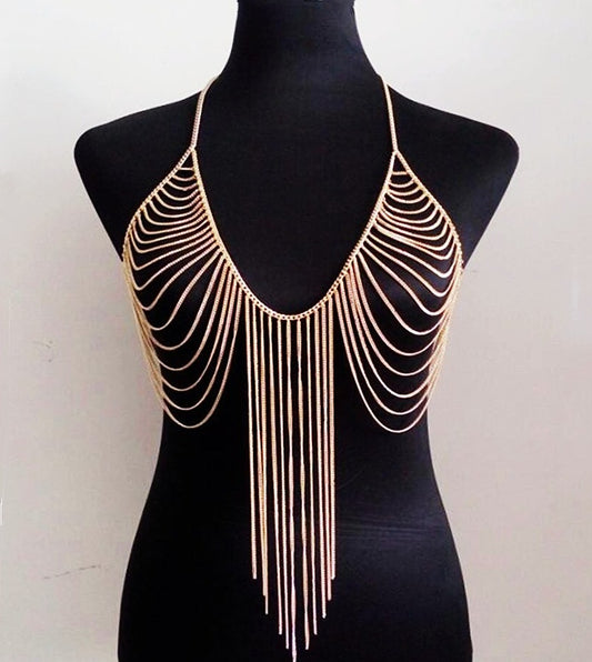 Harness Bra Body Chain Jewelry