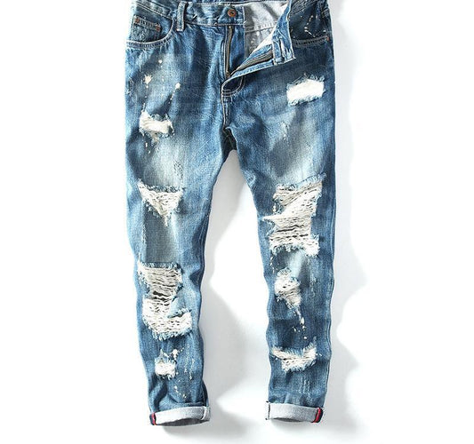 Light Blue Torn Jeans