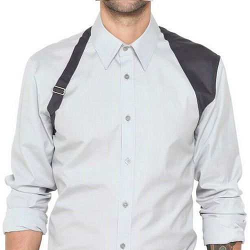 Shoulder Strap decoration Button-Down shirt