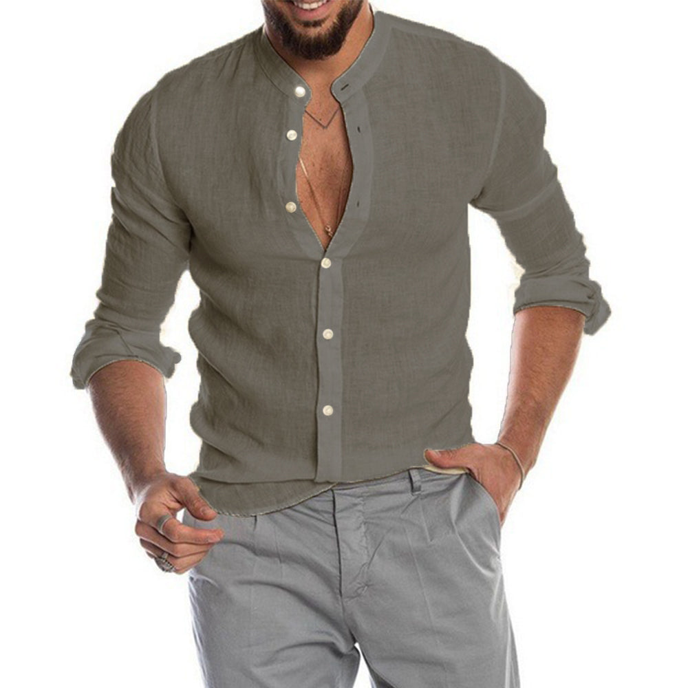 Cotton Linen Sleeved Button Ups