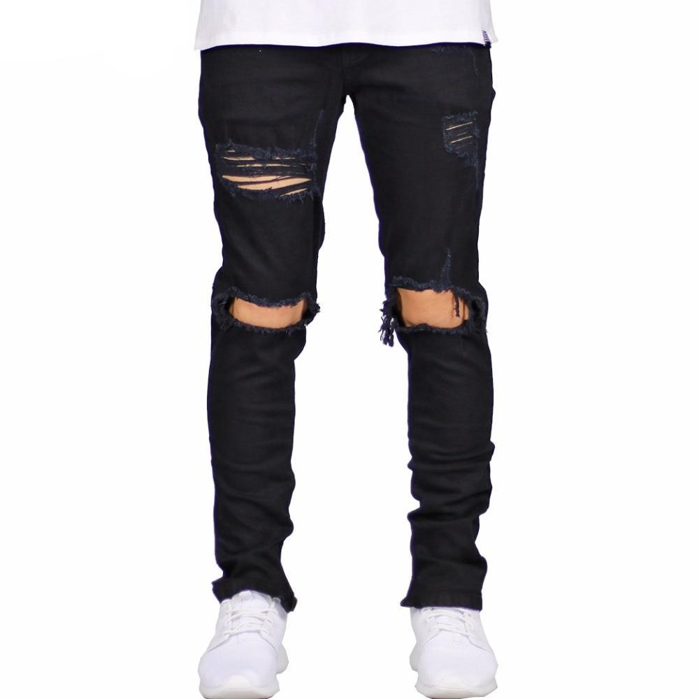 Both Knee Ripped Distressed Skinny Jeans