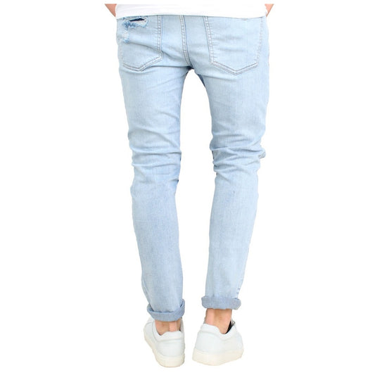 Light Blue Double Ripped Jeans