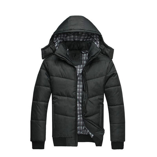 Waist Hooded Puffer Coats