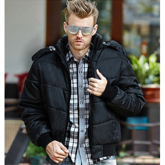 Waist Hooded Puffer Coats